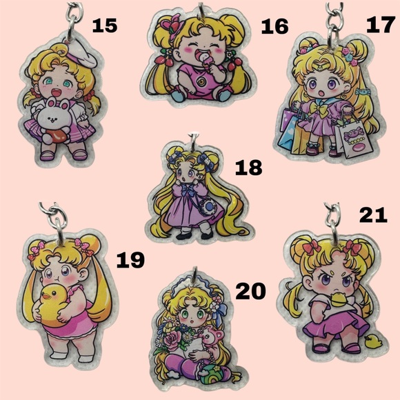 Mini Moon Keychains - Picture 3 of 5